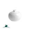 Bistro Covered Sugar Bowl - White.