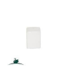 Bistro Rectangular Column Salt Shaker - White.