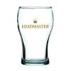 Headmaster Washington Beer Glass in 285ml and 425ml - Nucleated base for crisp beer, beaded rim for chip resistance & glasswasher safe.