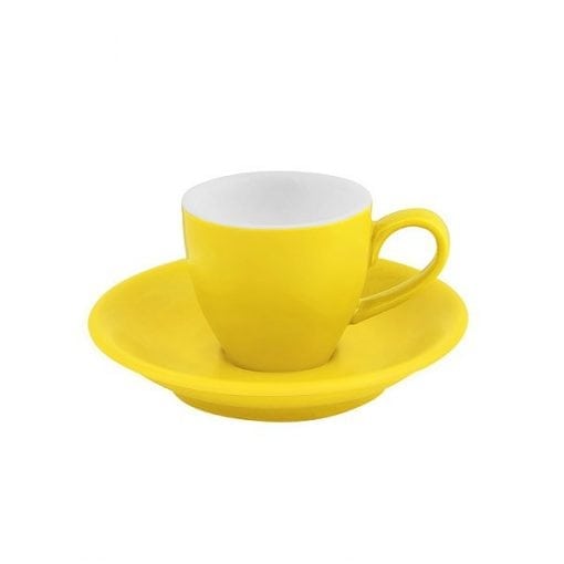 Bevande Intorno Espress Cup in Maize (yellow) with 75ml capacity. Traditional Italian style.