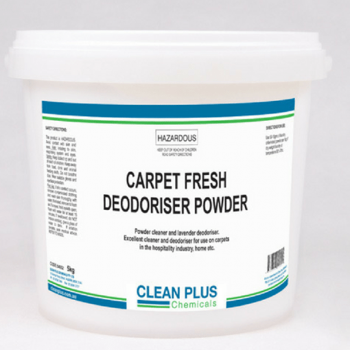 Carpet Fresh Deoderiser Powder - 5Kg, 10Kg - Cleans & deoderises carpet - Lavender fragrance.