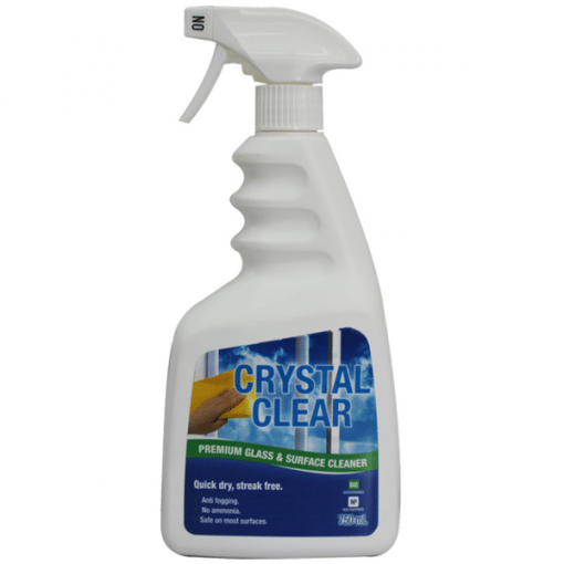 Window Crystal Clear - RTU 750Ml spray bottle - Streak free, Anti-fogging, Dust Repellant, Quick drying & cleaning formula.