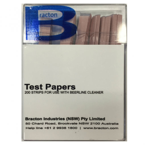 Bracton Test Papers - 200 strips - Test Beerlines for cleaner.