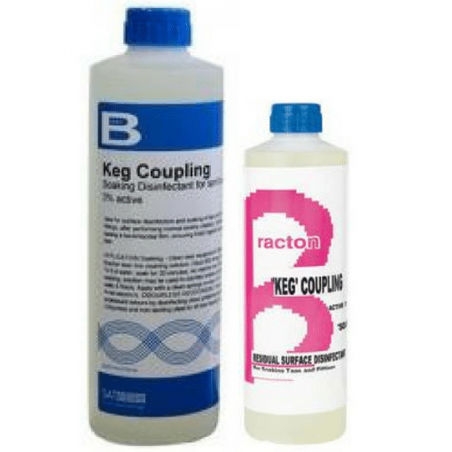 Bracton-Keg Coupling Disinfectant - 500Ml & 1L - Colourless & Odourless - Brewery aproved - Kills & prevents bacteria.